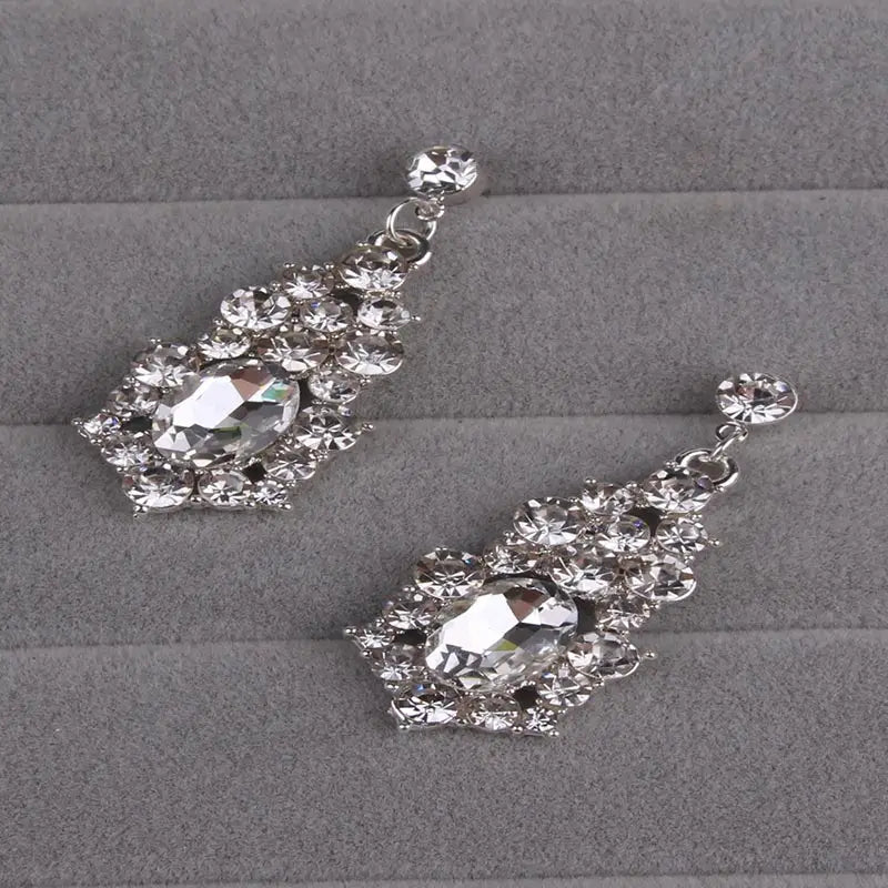 2pcs Wedding Necklace/Earrings