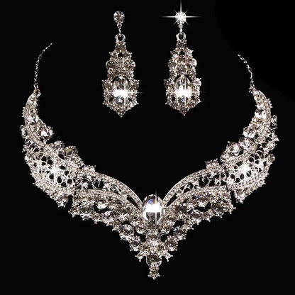 2pcs Wedding Necklace/Earrings