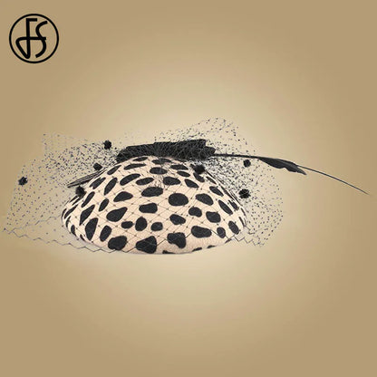 Leopard Elegant Bow Fascinator