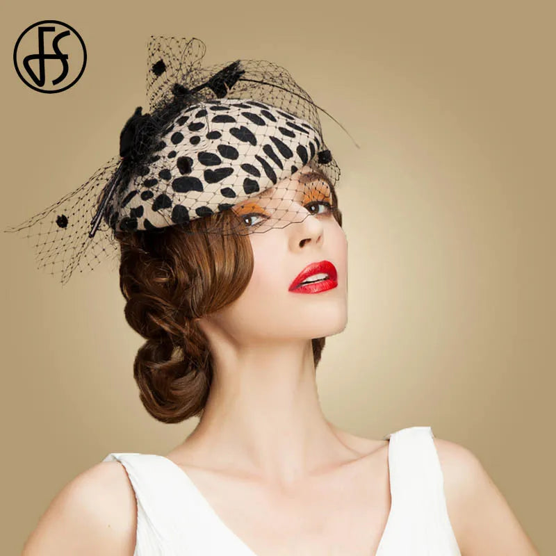 Leopard Elegant Bow Fascinator