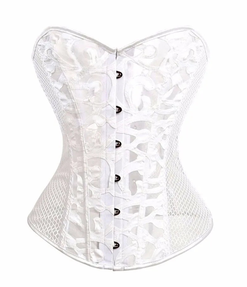 Corset noir en maille