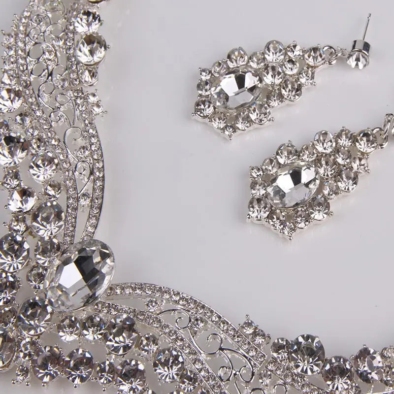 2pcs Wedding Necklace/Earrings