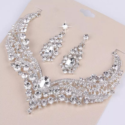 2pcs Wedding Necklace/Earrings