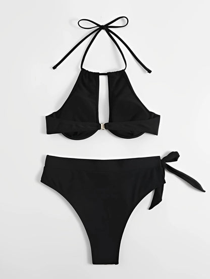 Bikini dos nu taille haute