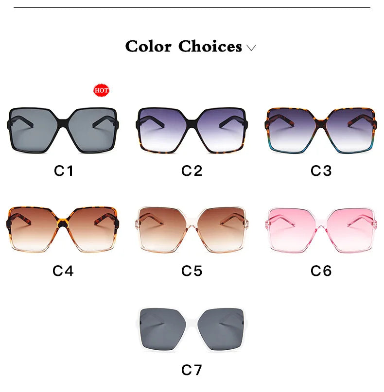 Oversized Fashion Sunglasses UV400