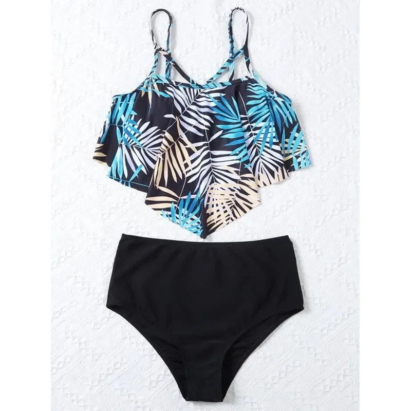 2pcs Ruffled Bikini