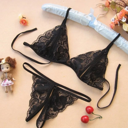 Celestial Lace Bow Bra & Panty Set