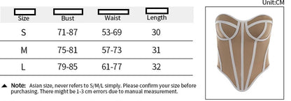 Corset à coutures élégantes