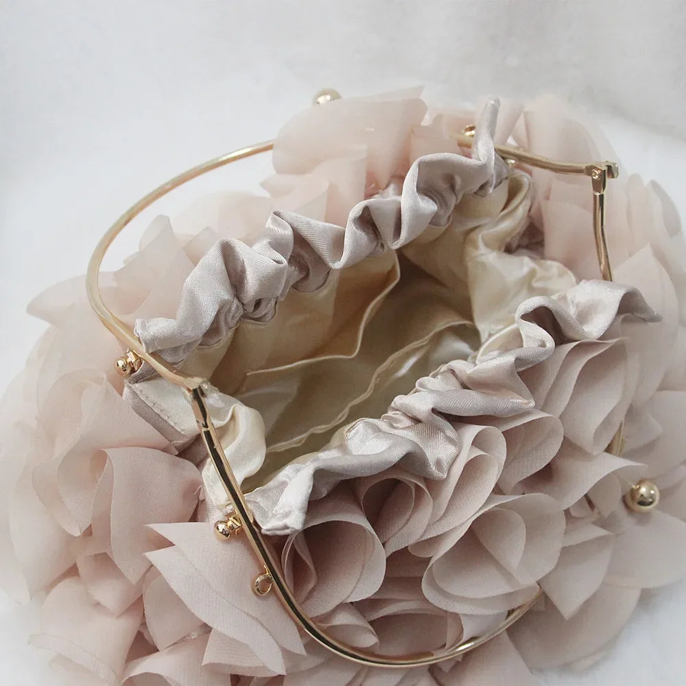 Satin Floral Clutch