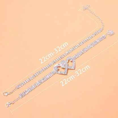 Beautiful Dazzling Cubic Zirconia Chain Anklet