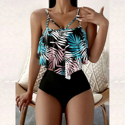 2pcs Ruffled Bikini