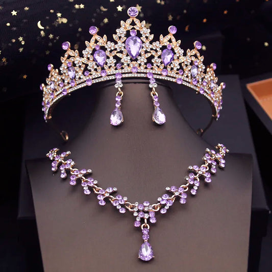 3pcs Princess Bridal Jewelry